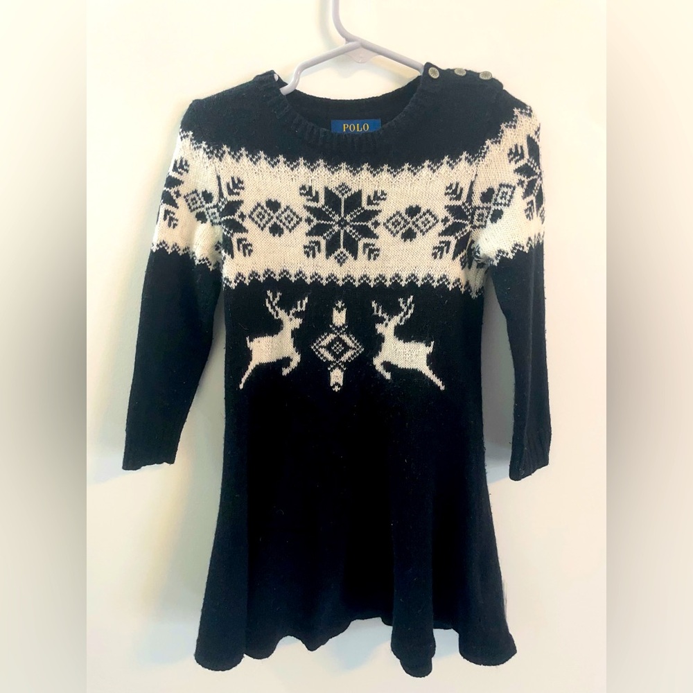 Ralph Lauren Holiday Wool Dress in 2T